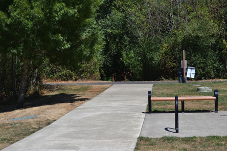 Paved access to wide paved perimeter trail connecting most amenities and features Paved access to wide paved perimeter trail connecting most amenities and features